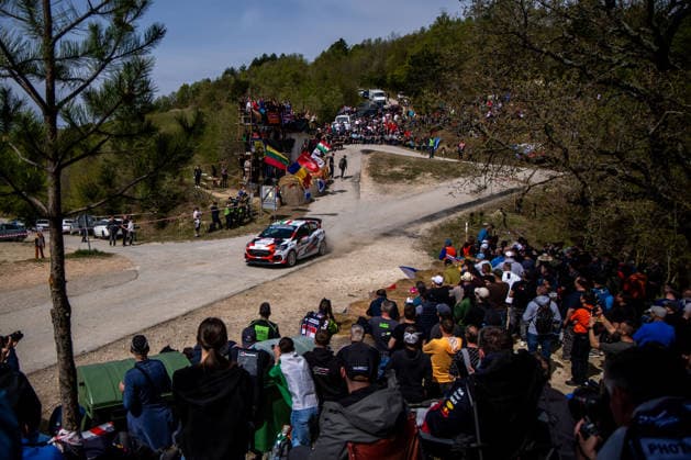 FIA World Rally Championship Croatia - Day Two Matteo Fontana of Italy and Alessandro Arnaboldi of Italy from Matteo Fontana Team in Ford Fiesta Rally3 competes during Day Two of the FIA World Rally Championship Croatia on April 09, 2026 in village Grimalda, near Pazin, Istria County, Croatia.  IgorxKralj PIXSELL