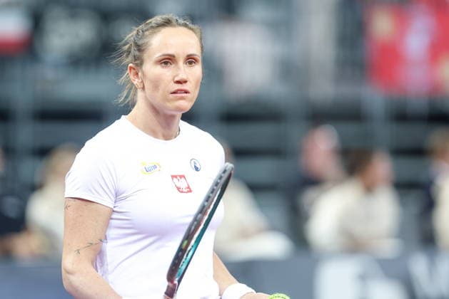 10.04.2026, Gliwice Mecz Tenis Billie Jean King Cup Polska - Ukraina - The World Cup Of Tennis Billie Jean King Cup Poland - Ukraina Nz. Katarzyna Kawa Fot. Michal Chwieduk Arena Akcji NEWSPIX.PL --- newspix.pl 