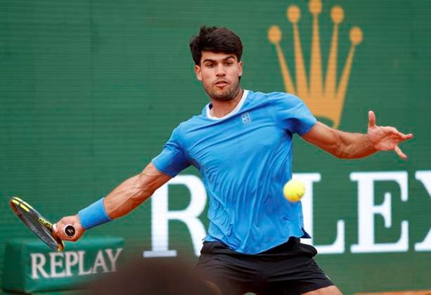 Rolex Monte-Carlo Masters PHOTOPQR NICE MATIN Dylan Meiffret ; Roquebrune Cap-Martin ; 10 04 2026 ; 119e edition du Rolex Monte-Carlo Masters de Tennis. Matchs du 7e jour. ICI : Carlos Alcaraz Roquebrune Cap-Martin France  Copyright: xPHOTOPQR NICExMATIN MAXPPPxDylanxMeiffretx 20260410NIM5090 20260410NIM5090
