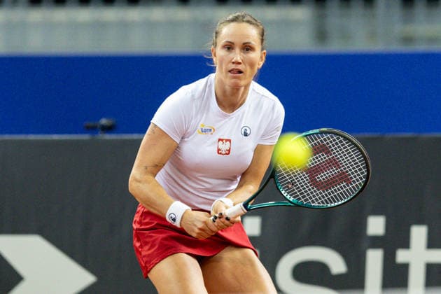 Billie Jean King Cup: Poland vs Ukraine Katarzyna Kawa during Billie Jean King Cup 2026 qualifiers match Poland vs Ukraine at PreZero Arena in Gliwice, Poland, on April 10, 2026 Gliwice Poland  Copyright: xFotoxOlimpikx originalFilename:jastrzebowski-billieje260410_npvGe.jpg