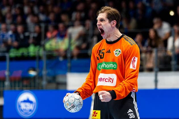 10 04 2026, GER, Handball, Men, Season 25 26, Daikin 1 Bl, 28 Matchday, ThSV Eisenach TSV Hannover Burgdorf Joel Birlehm TSV Hannover Burgdorf 99817 Eisenach Werner Assmann Halle Am Sportp Thueringen Germany