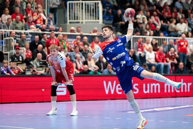 10.04.2026, 27. Spieltag der 2. Handball Bundesliga, TuSEM Essen - HBW Balingen-Weilstetten. Elias Fügel (HBW Balingen-Weilstetten). Essen Am Hallo NRW Deutschland xRHR-FOTO DEx *** 10 04 2026, 27 Matchday of 2 Handball Bundesliga, TuSEM Essen HBW Balingen Weilstetten Elias Fügel HBW Balingen Weilstetten Essen Am Hallo NRW Germany xRHR PHOTO DEx Copyright: DennisxEwert RHR-FOTOx RHR-FOTO DE