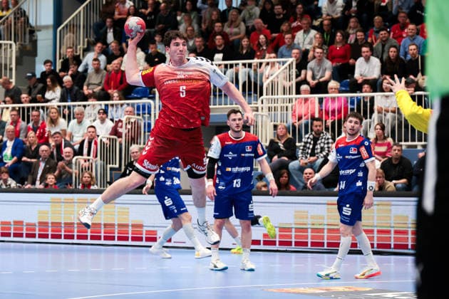 10.04.2026, 27. Spieltag der 2. Handball Bundesliga, TuSEM Essen - HBW Balingen-Weilstetten. Valentin Willner (TuSEM Essen). Essen Am Hallo NRW Deutschland xRHR-FOTO DEx *** 10 04 2026, 27 Matchday of 2 Handball Bundesliga, TuSEM Essen HBW Balingen Weilstetten Valentin Willner TuSEM Essen Essen Am Hallo NRW Germany xRHR PHOTO DEx Copyright: DennisxEwert RHR-FOTOx RHR-FOTO DE