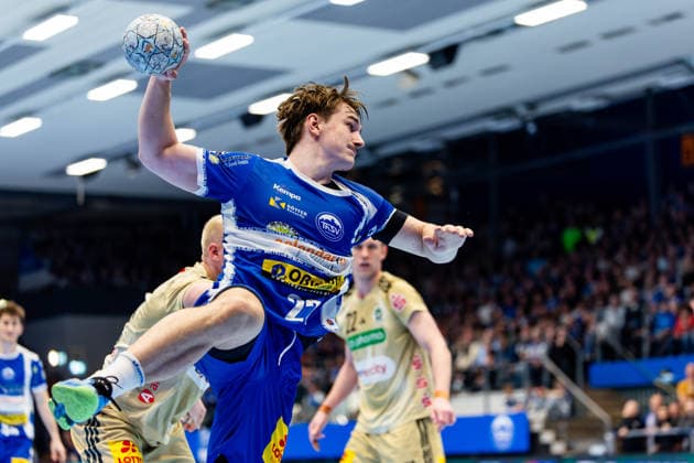 10 04 2026, GER, Handball, Men, Season 25 26, Daikin 1 Bl, 28 Matchday, ThSV Eisenach TSV Hannover Burgdorf Felix Aellen ThSV Eisenach,22 99817 Eisenach Werner Assmann Halle Am Sportp Thueringen Germany