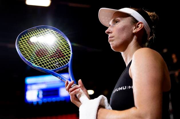 Billy Jean King cup Belgium v USA OOSTENDE, BELGIUM - APRIL 10 : Elise Mertens of Belgium versus Mccartney Kessler (USA) pictured during a single match between Belgium and USA during the Billy Jean King cup 2026 Qualifiers at the Coretec Dome on April 10, 2026 in Oostende, Belgium, 10 04 2026 Oostende Belgium  Copyright: xXpix