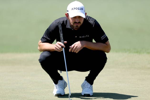 Golf 2026 Masters Tournament - Round 2 Patrick Cantlay of the USA lines up a putt on Hole 2 in Round 2 of the 2026 Masters tournament in August, Georgia, USA, 10 April 2026. Augusta United States  Copyright: xCHRISxTORRESx