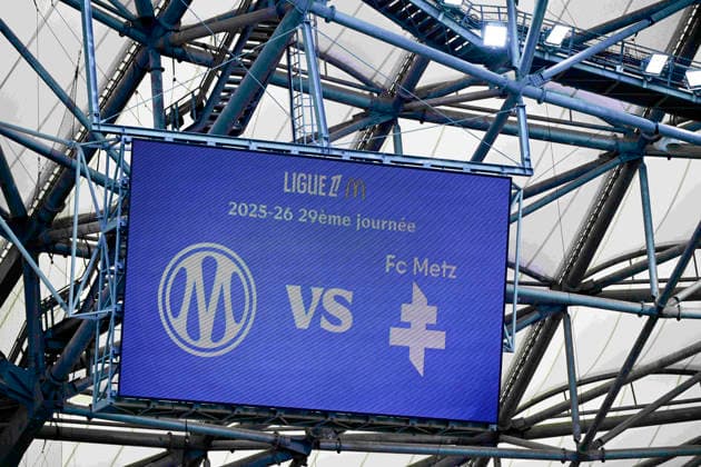 FOOTBALL : Olympique de Marseille VS FC Metz - Ligue 1 McDonald s - 10 04 2028 Ligue 1 McDonald™s match between Olympique de Marseille and Football Club de Metz on April 10, 2026 at the Orange Velodrome Stadium in Marseille. MarseilleFrance  Copyright: xWilliamxCannarellax