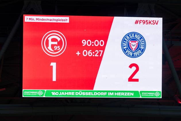 2. Fussball Bundesliga: Fortuna Düsseldorf 1895 - Holstein Kiel; 10.04.2026 Ende in Düsseldorf 1:2 2. Fussball Bundesliga, Fortuna Düsseldorf 1895 - Holstein Kiel, Düsseldorf, Merkur Spiel-Arena am 10.04.2026 DFL REGULATIONS PROHIBIT ANY USE OF PHOTOGRAPHS AS IMAGE SEQUENCES AND OR QUASI-VIDEO. *** 2 Soccer Bundesliga Fortuna Düsseldorf 1895 Holstein Kiel 10 04 2026 End in Düsseldorf 1 2 2 Soccer Bundesliga, Fortuna Düsseldorf 1895 Holstein Kiel, Düsseldorf, Merkur Spiel Arena on 10 04 2026 DFL REGULATIONS PROHIBIT ANY USE OF PHOTOGRAPHS AS IMAGE SEQUENCES AND OR QUASI VIDEO Copyright: xBEAUTIFULxSPORTS Wunderlx