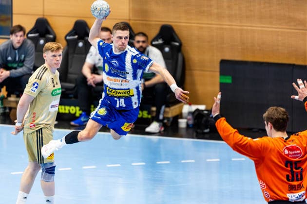 10 04 2026, GER, Handball, Men, Season 25 26, Daikin 1 Bl, 28 Matchday, ThSV Eisenach TSV Hannover Burgdorf Vincent Buechner ThSV Eisenach,74 99817 Eisenach Werner Assmann Halle Am Sportp Thueringen Germany