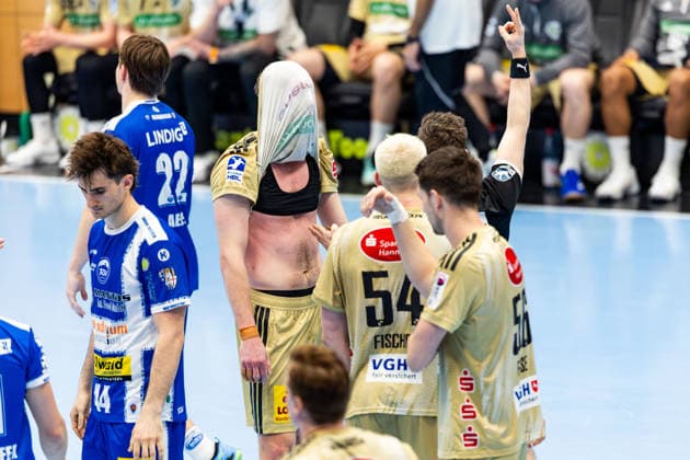 10 04 2026, GER, Handball, Men, Season 25 26, Daikin 1 Bl, 28 Matchday, ThSV Eisenach TSV Hannover Burgdorf Marian Michalczik TSV Hannover Burgdorf 99817 Eisenach Werner Assmann Halle Am Sportp Thueringen Germany
