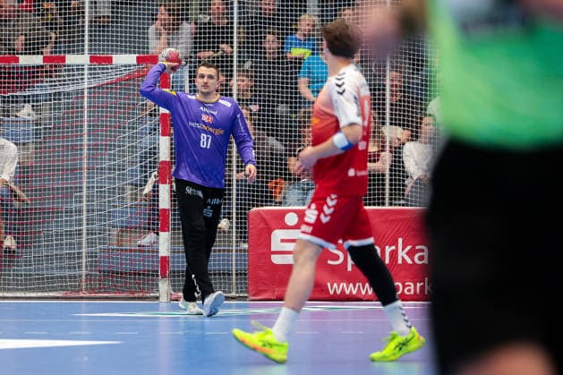 10.04.2026, 27. Spieltag der 2. Handball Bundesliga, TuSEM Essen - HBW Balingen Weilstetten, Torwart Dominik Plaue (TuSEM Essen). Essen Am Hallo NRW Deutschland xRHR-FOTO DEx *** 10 04 2026, 27 Matchday of 2 Handball Bundesliga, TuSEM Essen HBW Balingen Weilstetten, Goalkeeper Dominik Plaue TuSEM Essen Essen Am Hallo NRW Germany xRHR PHOTO DEx Copyright: DennisxEwert RHR-FOTOx RHR-FOTO DE