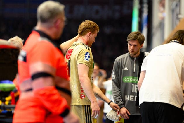 Lukas Stutzke TSV Hannover Burgdorf, 39 must leave the court bleeding GER, ThSV Eisenach vs TSV Hannover Burgdorf, 1 Daikin Handballbundesliga, Handball, 28 Matchday, Season 2025 2026, 19 00 hrs, 10 04 2026 GER, ThSV Eisenach vs TSV Hannover Burgdorf, 1 Daikin Handballbundesliga, Handball, 28 Matchday, Season 2025 2026, 19 00 hrs, 10 04 2026 Eisenach Copyright: xEibner-Pressefoto MartinxHerbstx EP_MHT