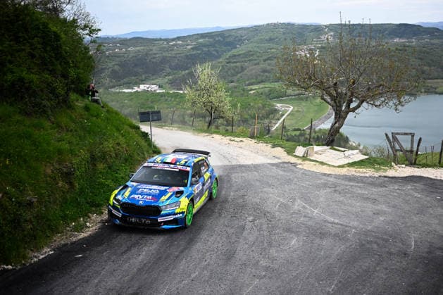 April 10, 2026, Piombino, Piombino, Italy: Drive Roberto Dapro And Co-Driver Luca Guglielmetti Skoda Fabia Rs Rc2 Rally2 Wrc2 Wrc2,They Face 1st The Day Of The Race During Fia World Rally Championship WRC, Motorsport Rallye, WM Croatia Rally 2026 10 April ,Rijeka,Croatia WRC Croatia Rally 2026  - ZUMAb336 20260410_zsp_b336_005 Copyright: xLucaxBarsalix