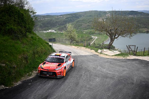 April 10, 2026, Piombino, Piombino, Italy: Drive Jan Solans And Co-Driver Rodrigo Sanjuan In Car Toyota Gr Yaris Rally2 Wrc2,They Face 1st The Day Of The Race During Fia World Rally Championship WRC, Motorsport Rallye, WM Croatia Rally 2026 10 April ,Rijeka,Croatia WRC Croatia Rally 2026  - ZUMAb336 20260410_zsp_b336_008 Copyright: xLucaxBarsalix