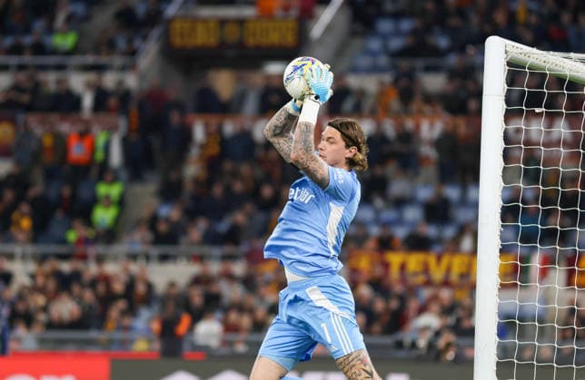 April 10, 2026, Roma, Roma, Italia: Adrian Semper of SC Pisa During the football match on April 10, 2026, valid for the Italian Serie A - 2025 26 championship in Rome at the Stadio Olimpico between AS Roma vs. FC Pisa..Pictured: Roma Italia - ZUMAs236 20260410_aap_s236_049 Copyright: xFabioxSassox