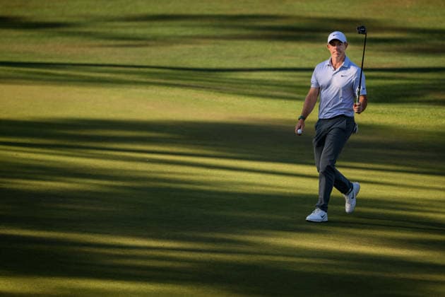 260410 Rory McIlroy of Northern Ireland reacts during the second round of the 2026 Masters Golf Tournament on April 10, 2026 in Augusta. Photo: Petter Arvidson BILDBYRAN kod PA PA1194 golf masters bbeng the masters augusta jubel *** 260410 Rory McIlroy of Northern Ireland reacts during the second round of the 2026 Masters Golf Tournament on April 10, 2026 in Augusta Photo Petter Arvidson BILDBYRAN kod PA PA1194 golf masters bbeng the masters augusta jubel  Copyright: PETTERxARVIDSON BB260410PA221