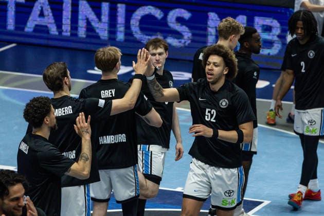GER, easy Credit Basketball Bundesliga, Syntainics MBC Veolia Towers Hamburg 10 04 2026, Stadthalle, Weißenfels, GER, easy Credit Basketball Bundesliga, Syntainics MBC Veolia Towers Hamburg Zacharie Perrin Veolia Towers Hamburg, 52 Â Photo Alexander Trienitz Weißenfels Stadthalle Sachsen Anhalt Germany