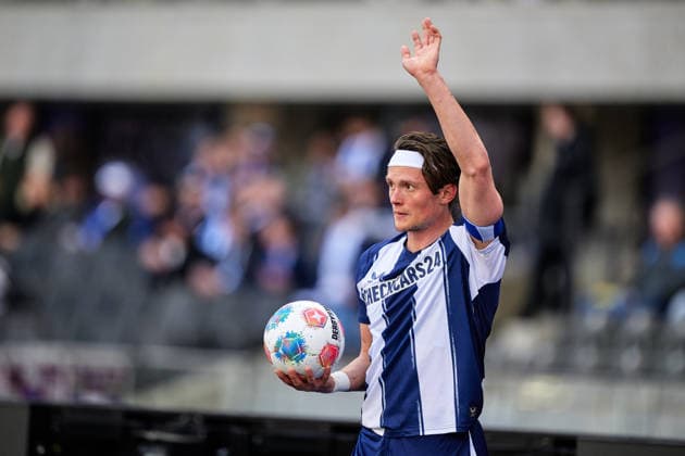 Fabian Reese Hertha BSC, 11 , GER, Hertha BSC vs ,1 FC Kaiserslautern, 2 Bundesliga, Season 2025 2026, 29 Matchday, 11 04 2026 DFL REGULATIONS PROHIBIT ANY USE OF PHOTOGRAPHS AS IMAGE SEQUENCES AND OR QUASI VIDEO GER, Hertha BSC vs ,1 FC Kaiserslautern, 2 Bundesliga, Season 2025 2026, 29 Matchday, 11 04 2026 Berlin Copyright: xClaudiusxRauch,xEibner-Pressefotox xClaudiusxRauchx EP_CRH