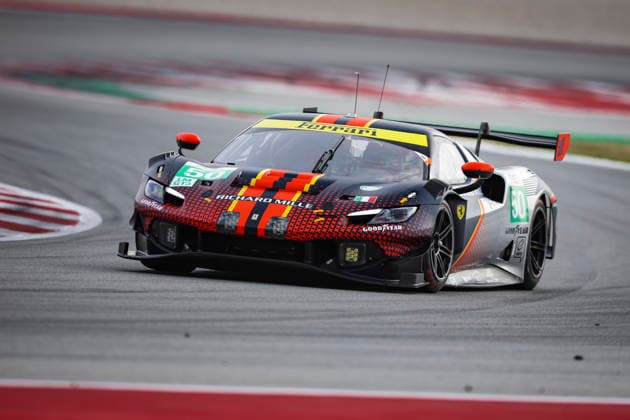 AUTO - ELMS - 4 HOURS OF BARCELONA 2026 50 TOLEDO Custodio (usa), CASTELLACCI Francesco (ita), AGOSTINI Riccardo (ita), Richard Mille AF Corse, Ferrari 296 LMGT3 Evo, LMGT3, action during the 4 Hours of Barcelona 2026, 1st round of the 2026 European Le Mans Series on the Circuit de Barcelona-Catalunya from April 10 to 12, 2026 in Barcelona, Spain - BarcelonaSpain  Copyright: xXavixBonillax
