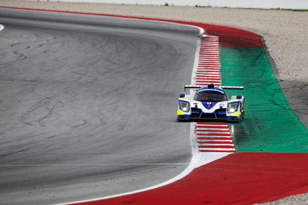 AUTO - ELMS - 4 HOURS OF BARCELONA 2026 05 FERNANDES CAUTELA JosÃ (por), RODELLA Alvise (uae), PEDERSEN Mikkel Gaarde (den), Rinaldi Racing, Ligier JS P325 - Toyota, LMP3, action during the 4 Hours of Barcelona 2026, 1st round of the 2026 European Le Mans Series on the Circuit de Barcelona-Catalunya from April 10 to 12, 2026 in Barcelona, Spain - BarcelonaSpain  Copyright: xXavixBonillax