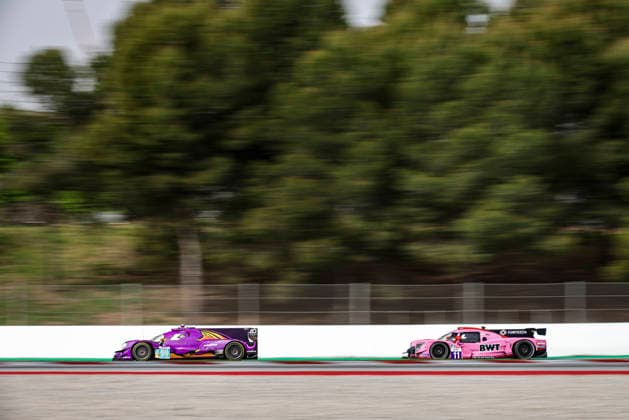 AUTO - ELMS - 4 HOURS OF BARCELONA 2026 99 HYETT PJ (usa), DELETRAZ Louis (sui), CAMERON Dane (usa), AO by TF, Oreca 07 - Gibson, LMP2 Pro Am, action 11 BELL Matthew Richard (gbr), DEDECKER Douwe (bel), VAN DER SNEL Max (ned), Eurointernational, Ligier JS P325 - Toyota, LMP3, action during the 4 Hours of Barcelona 2026, 1st round of the 2026 European Le Mans Series on the Circuit de Barcelona-Catalunya from April 10 to 12, 2026 in Barcelona, Spain - BarcelonaSpain  Copyright: xXavixBonillax