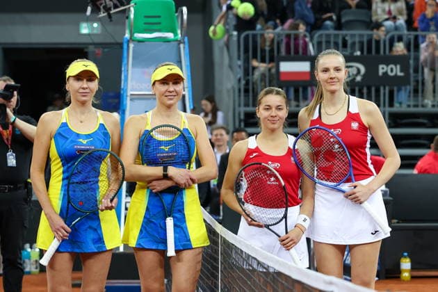 Tennis, Billie Jean King Cup, Qualifier, Poland - Ukraine