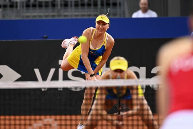GLIWICE 11.04.2026 TENIS ZIEMNY BILLIE JEAN KING CUP MECZ POLSKA - UKRAINA BILLIE JEAN KING CUP TENNIS MATCH: POLAND - UKRAINE NADIJA KICZENOK FOT. KRZYSZTOF HELIOS 400MM NEWSPIX.PL --- newspix.pl 