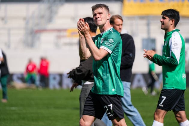 Germany Soccer 2 Bundesliga, Season 2025 26, 29 Matchday, Preußen Münster vs SpVgg Greuther Fürth, 11 04 2026, LVM Preußenstadion Münster, North Rhine-Westphalia Jano ter Horst Preußen Münster, 27 Copyright: xLeonxFrickx