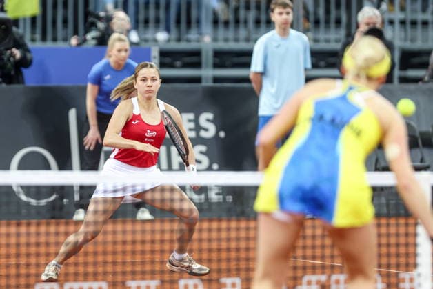 11.04.2026, Gliwice Mecz Tenis Billie Jean King Cup Polska - Ukraina - The World Cup Of Tennis Billie Jean King Cup Poland - Ukraine Nz. Maja Chwalinska Fot. Michal Chwieduk Arena Akcji NEWSPIX.PL --- newspix.pl 