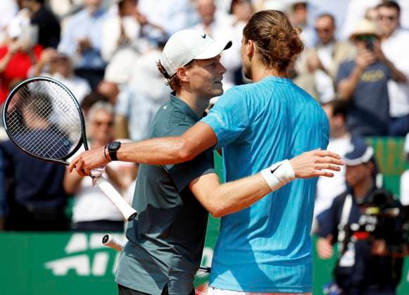Tennis, ATP Tournament in Monte Carlo, Jannik Sinner - Alexander Zverev