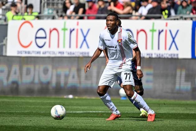 David Okereke of US Cremonese during Cagliari Calcio vs US Cremonese, Italian soccer Serie A match in Cagliari, Italy, April 11 2026  Copyright: xLuigixCanu IPAxSportx xipa-agency.netx xx IPA_73886321 IPA_Agency_IPA73886321