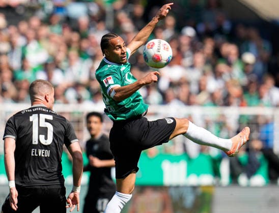 April 11, 2026, Muenster, Germany: SC Preussen Muenster forward ETIENNE AMENYIDO (30) during the match between SC Pruessen Muenster and SpVgg Greuther Fuerth in the 2. Bundesliga on April 11, 2026, in Muenster, Germany...DFL REGULATIONS PROHIBIT ANY USE OF PHOTOGRAPHS AS IMAGE SEQUENCES AND OR QUASI-VIDEO Soccer 2026: Pruessen Muenster 0:0 SpVgg Greuther Fuerth  - ZUMAc201 20260411_zap_c201_016 Copyright: xScottxColemanx
