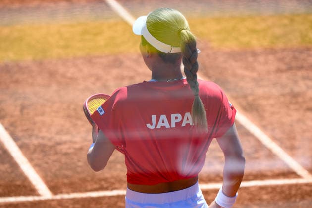 RECORD DATE NOT STATED 11th April 2026; ASD Colle degli Dei, Velletri, Italy; Billie Jean King Cup Qualifiers, Round One, Italy versus Japan; Himeno Sakatsume of Japan AllShotxLive