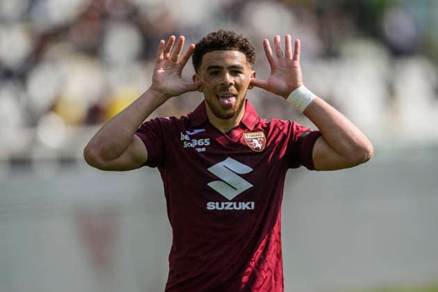 Torino FC v Hellas Verona FC - Serie A Che Adams of Torino FC celebrates after scoring a golal later disallowed during the Serie A football match between Torino FC and Hellas Verona FC. Turin Italy Copyright: xNicolòxCampox