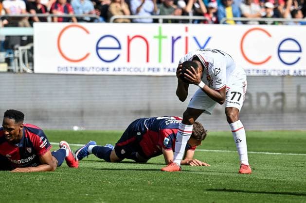 David Okereke of US Cremonese during Cagliari Calcio vs US Cremonese, Italian soccer Serie A match in Cagliari, Italy, April 11 2026  Copyright: xLuigixCanu IPAxSportx xipa-agency.netx xx IPA_73888047 IPA_Agency_IPA73888047