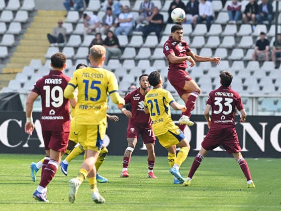 April 11, 2026, Turin, Italy: Torino s Saul Coco in action during the italian Serie A soccer match Torino FC vs Hellas Verona s FC at the Allianz Stadium in Turin, Italy, 11 April 2026 ANSA ALESSANDRO DI MARCO. Serie A: Torino-FC Vs Hellas Verona FC  - ZUMAa110 20260411_zaf_a110_026 Copyright: xAlessandroxDixMarcox