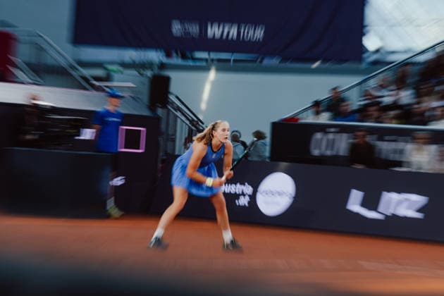 TENNIS - WTA, Tennis Damen Upper Austria Ladies Linz LINZ,AUSTRIA,11.APR.26 - TENNIS - WTA Tour, Upper Austria Ladies Linz. Image shows Mirra Andreeva (RUS).  GEPAxpictures xAlexanderxSolc