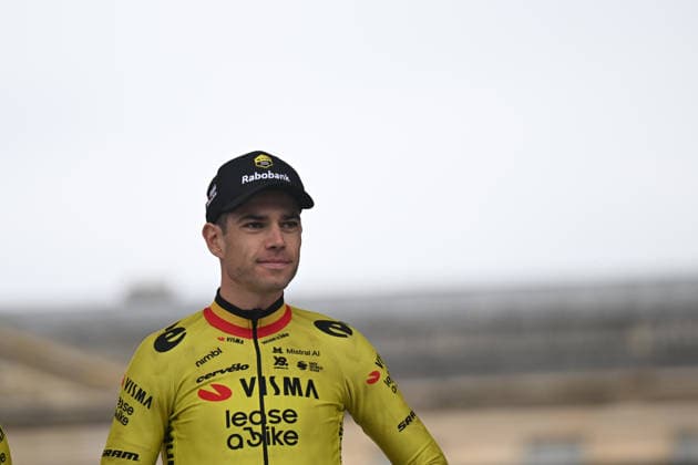 11-04-2026 Presentazione Squadre Paris - Roubaix 2026; 2026, Visma - Lease A Bike; Van Aert, Wout; Compiegne; 