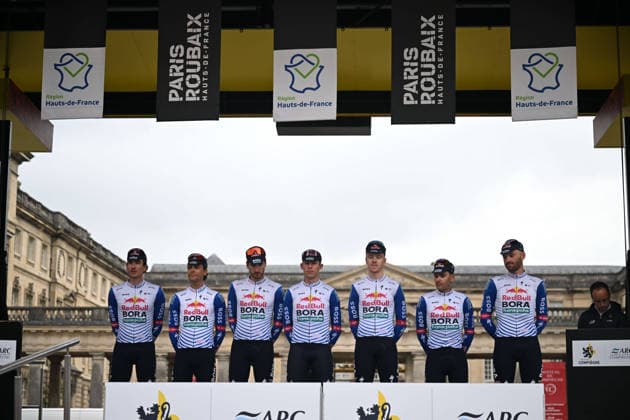 11-04-2026 Presentazione Squadre Paris - Roubaix 2026; 2026, Red Bull - Bora Hansgrohe; Compiegne; 