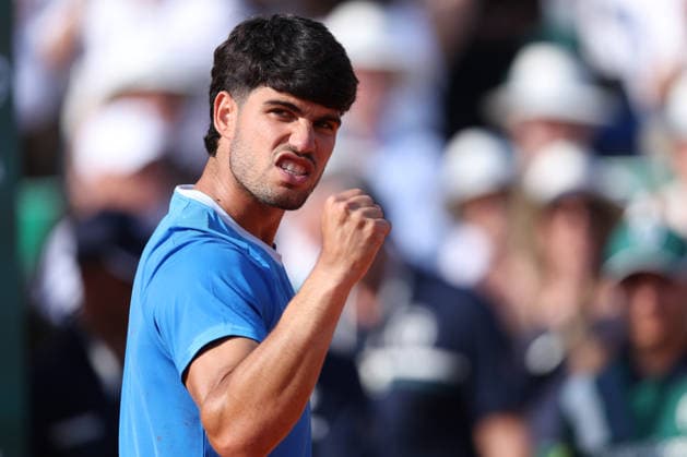 Rolex Monte-Carlo Masters - Day Seven Carlos Alcaraz of Spain celebrates after winning his Semi Final match against Valentin Vacherot of Monaco on day Seven of the Rolex Monte-Carlo Masters at Monte-Carlo Country Club on April 11, 2026 in Monte-Carlo, Monaco. Monaco Monte-Carlo Country Club Monte_Carlo Monaco Copyright: xAllstarxPicturexLibraryxLtdx