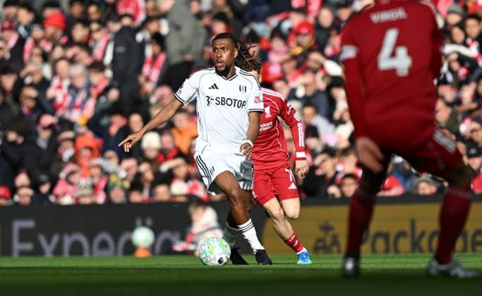 Alex Iwobi of Fulham Liverpool v Fulham, Premier League, Football, Anfield, Liverpool, UK - 11 Apr 2026Liverpool Anfield United Kingdom EDITORIAL USE ONLY No use with unauthorised audio, video, data, fixture lists, club league logos or live services. Online in-match use limited to 120 images, no video emulation. No use in betting, games or single club league player publications. Copyright: xAnnaxGowthorpe Shutterstockx 16823590al