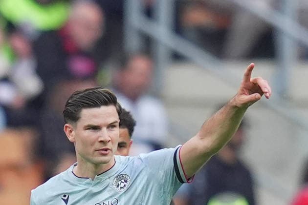 Udinese™s Jurgen ekkelenkamo Celebrates after scoring 0-2 during the Serie A soccer match between Ac Milan and Udinese at the San Siro Stadium in Milan , north Italy - Saturday , April 11 , 2026 . - Soccer .  Copyright: xSpada LaPressex