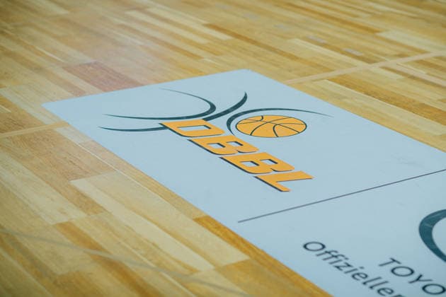 BB 1BL Women Syntainics MBC Lions BC Pharmaserv Marburg Symbol image DBBL Bundesliga during the 2025 2026 season in the semi-final playoff in game 1 of 5 in the DBBL Toyota Bundesliga Syntainics MBC Lions and BC Pharmaserv Marburg at the SWH Arena on April 11, 2026 in Halle Saale, Saxony Anhalt, Germany