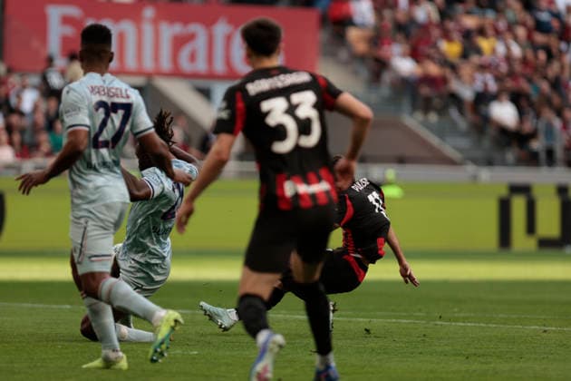 April 11, 2026, Milan, Lombardia, Italy: AC MilanÃ¢â‚¬â ¢s CHRISTIAN PULISIC during the Italian Serie A Enilive soccer championship football match between AC Milan and Udinese Calcio at San Siro Stadium on April 11th, 2026, Milan, Italy Milan Italy - ZUMAr199 20260411_zsp_r199_043 Copyright: xMattiaxRadonix