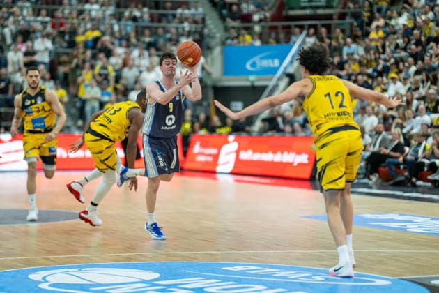 Jonas Mattisseck ALBA Berlin, 09 , GER, MHP RIESEN Ludwigsburg vs ALBA Berlin, Basketball Bundesliga, easycredit BBL, Matchday 29, Season 2025 2026, 11 04 2026, GER, MHP RIESEN Ludwigsburg vs ALBA Berlin, Basketball Bundesliga, easycredit BBL, Matchday 29, Season 2025 2026, 11 04 2026 Ludwigsburg Copyright: xEibner-Pressefoto SaschaxWaltherx EP_EER