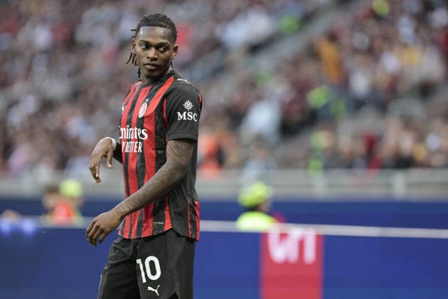 AC Milan s RAFAEL LEAO during the Italian Serie A Enilive soccer championship football match between AC Milan and Udinese Calcio at San Siro Stadium on April 11th, 2026, Milan, Italy  Copyright: xMattiaxRadoni IPAxSportx xipa-agency.netx xx IPA_73892897 IPA_Agency_IPA73892897