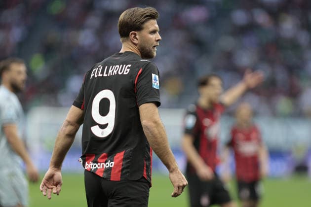 AC Milan s NICLAS FULLKRUG during the Italian Serie A Enilive soccer championship football match between AC Milan and Udinese Calcio at San Siro Stadium on April 11th, 2026, Milan, Italy  Copyright: xMattiaxRadoni IPAxSportx xipa-agency.netx xx IPA_73892899 IPA_Agency_IPA73892899