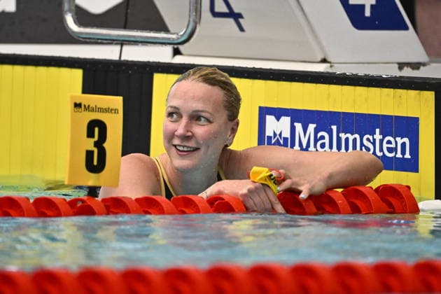 STOCKHOLM, SWEDEN 20260411 Sarah Sjöström came in second place in the women s 50 m freestyle during the Malmsten Swim Open at Erikdalsbadet in Stockholm. STOCKHOLM SWEDEN x10430x *** STOCKHOLM, SWEDEN 20260411 Sarah Sjöström came in second place in the women s 50 m freestyle during the Malmsten Swim Open at Erikdalsbadet in Stockholm STOCKHOLM SWEDEN x10430x  Copyright: xChristinexOlsson TTx MALMSTEN SWIM OPEN 2026