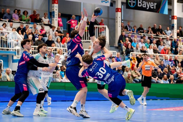 Dormagen, 11 04 2026, Handball, Men, 2 Bundesliga, 27 Matchday, 2025 2026 TSV Bayer Dormagen SG BBM Bietigheim Dormagen TSV Bayer Sportcenter NRW Germany