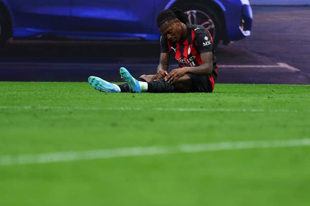 Rafael Leao (Ac Milan) looks dejected, Serie A, AC Milan v Udinese Calcio, Giuseppe Meazza, April 11, 2026, Milan, Italy.